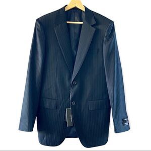 Mattarazi Uomo Wool & Cashmere Pinstripe Venezia Blazer 48
